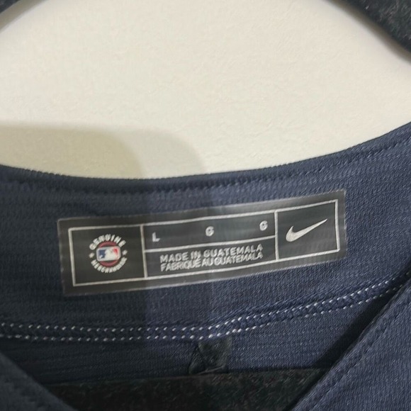 NWT Nike Mens Blue Atlanta Braves Ronald Acuña Jr. Button Front Jersey Large - Picture 4 of 8